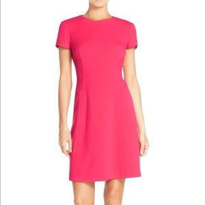 VINCE CAMUTO Stretch Crepe Fit & Flair Dress